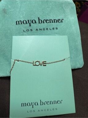 Maya Brenner Gold LOVE Pendant Necklace - Gold